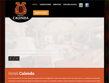 Tablet Screenshot of hotelcalenda.com